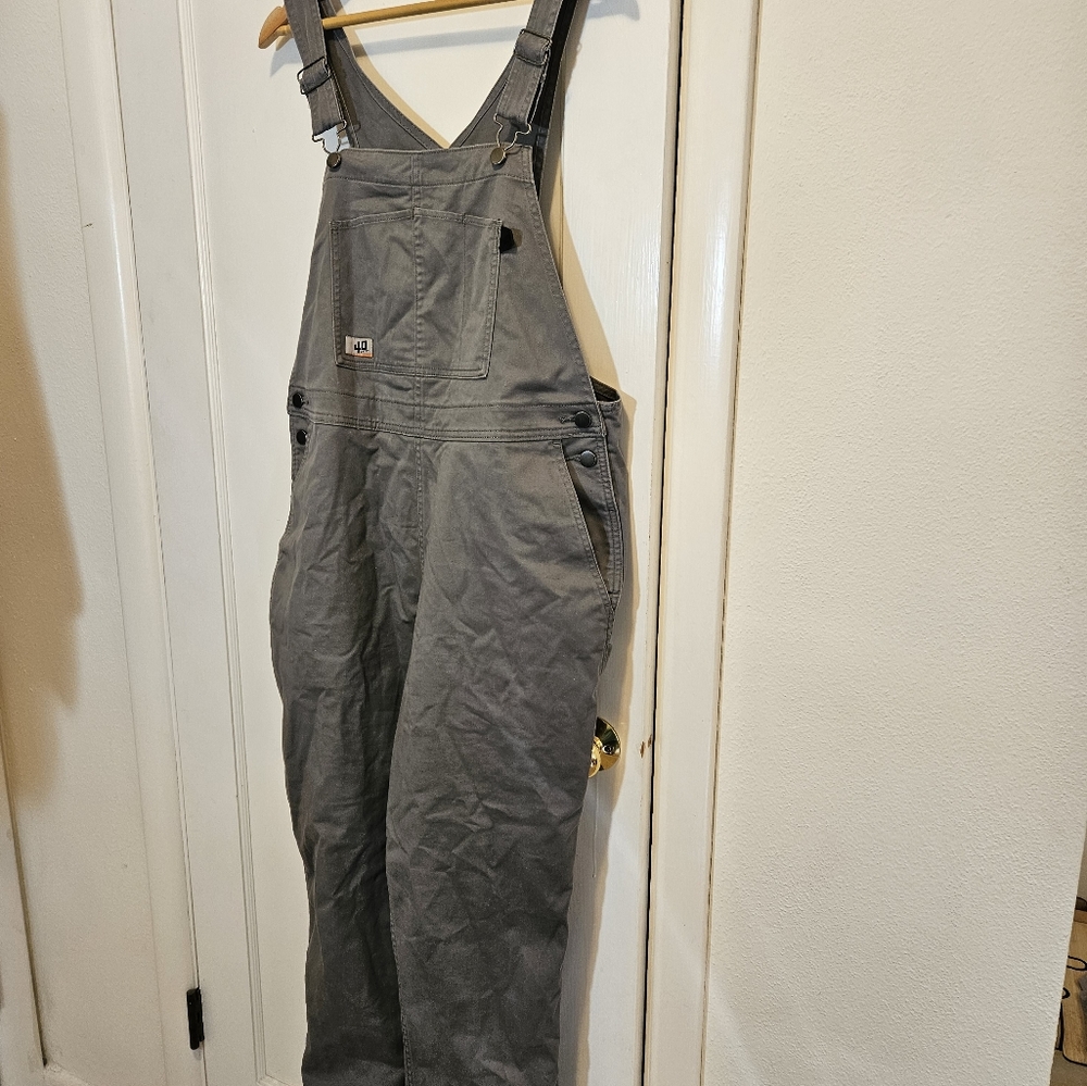 Duluth Trading Company 40 Grit gray overalls